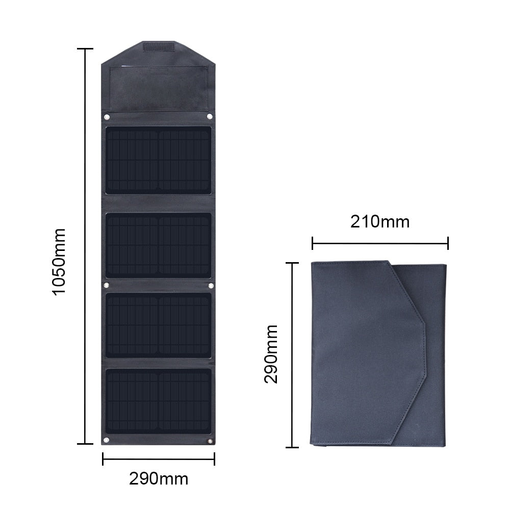 30W Foldable & Portable Camouflage Solar Panel